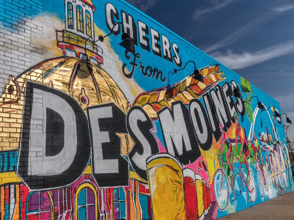 Mural in downtown des moines