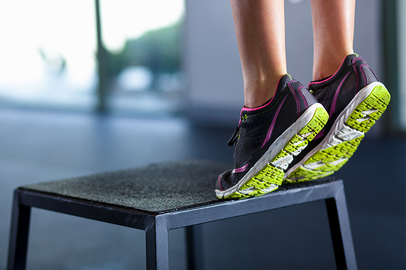 Person doing ankle strengthening exercises